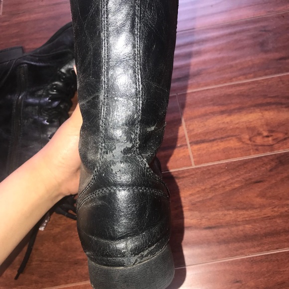 American Eagle Outfitters Black Combat Boots - Picture 4 of 6